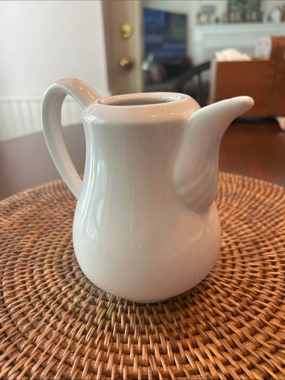 Farmhouse stoneware pitcher 5 in